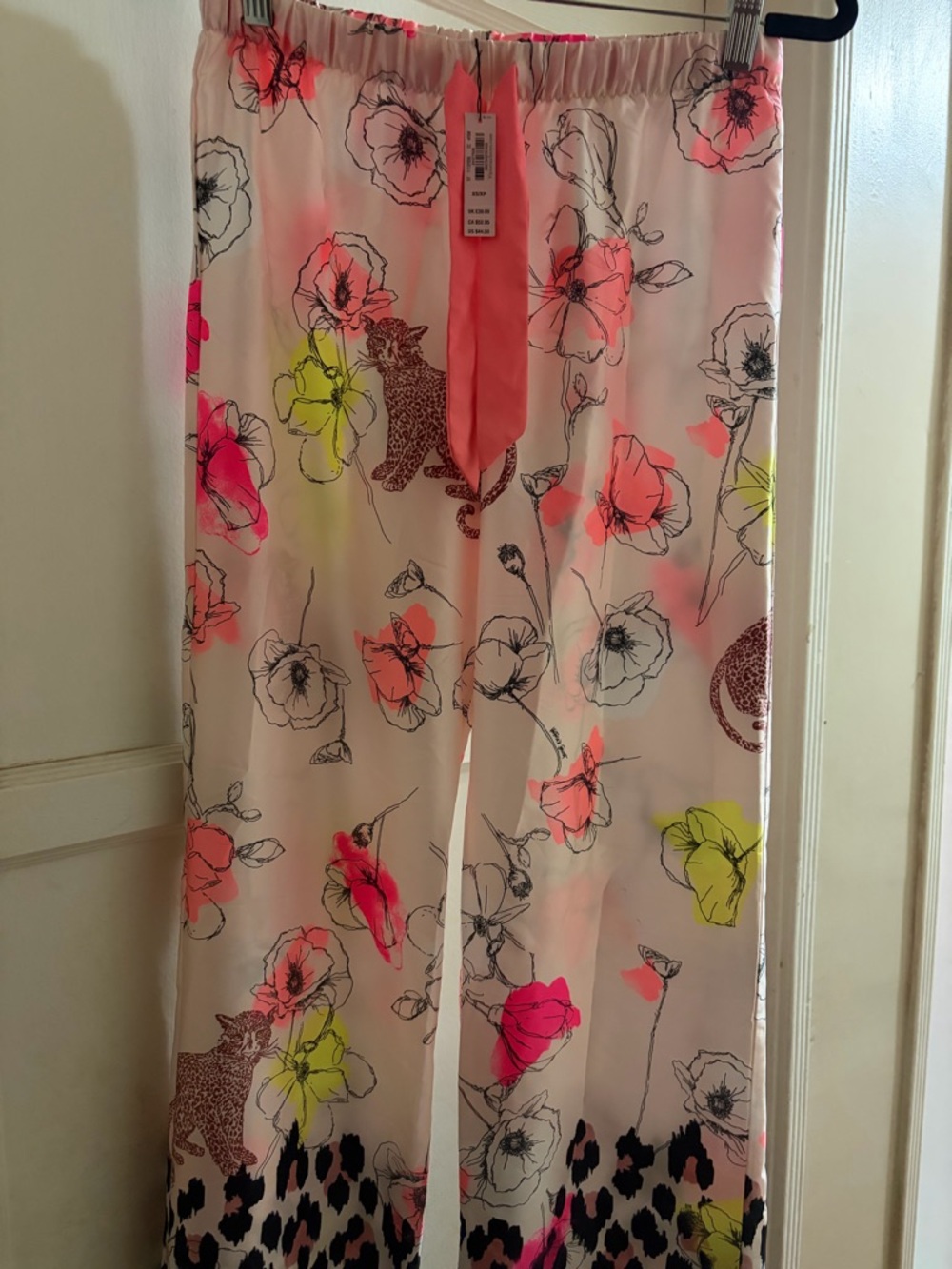 Victoria Secret Floral Print Wide-Leg Pajama Pants